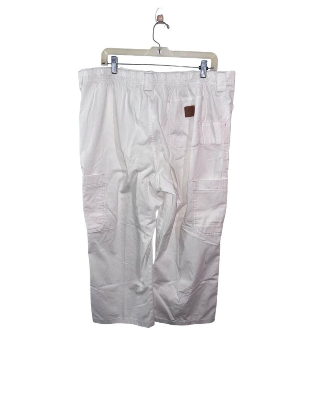 Carhartt Womens Cargo Work Pants Relaxed Fit White & Gray Cotton Blend 18" Waist - Picture 5 of 13